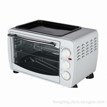 Oven Toaster with Stainless Steel Handle, Grill and Rotisserie Available